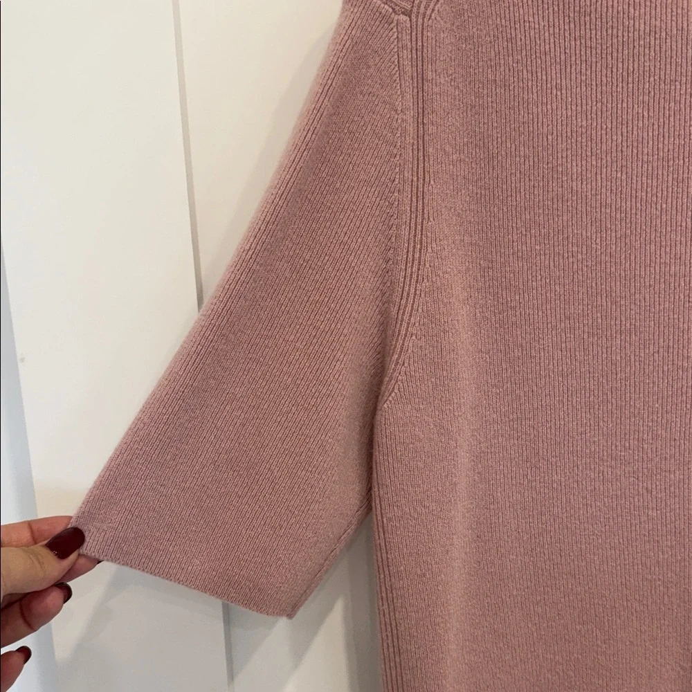COS Dusty Pink Cashmere Crewneck Sweater - Picture 5 of 10